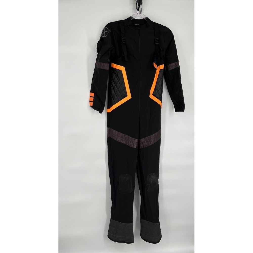 Fortnite Boys XL Halloween Costume Black‎ and Orange Jumpsuit